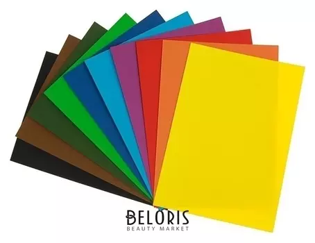 Картон цветной, двусторонний: текстурный/гладкий, 210 х 297 мм, Sadipal Fabriano Elle Erre, 220 г/м, набор 10 листов, 10 цветов, яркие тона