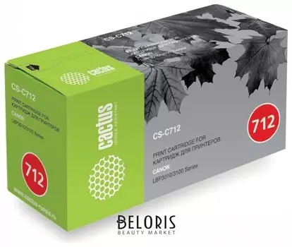Картридж лазерный Cactus (Cs-c712) для Canon Lbp-3010/3100, ресурс 1500 стр.
