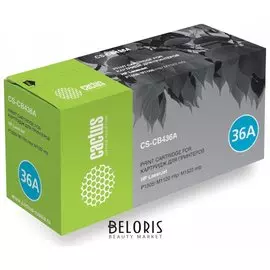 Картридж лазерный Cactus (Cs-cb436a) для Hp Laserjet P1505/m1120/m1522, ресурс 2000 стр.
