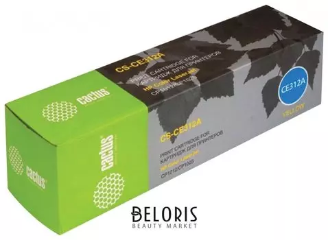 Картридж лазерный Cactus (Cs-ce312a) для Hp Colorlaserjet Cp1025/cp1025nw, желтый, ресурс 1000 стр.