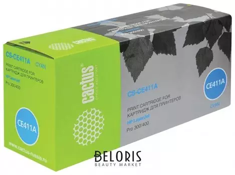 Картридж лазерный Cactus (Cs-ce411a) для Hp Laserjet Pro M351/m451, голубой, ресурс 2600 стр.