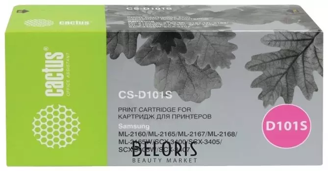 Картридж лазерный Cactus (Cs-d101s) для Samsung Ml2160/65/scx-3400/3405, ресурс 1500 стр.