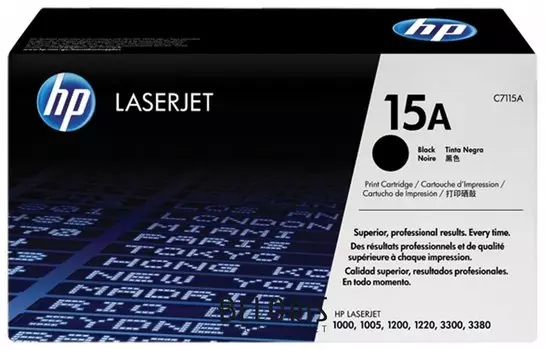 Картридж лазерный Hp (C7115а) Laserjet 1000/1200/3300/3380 и другие, № 15а, оригинальный, 2500 стр.