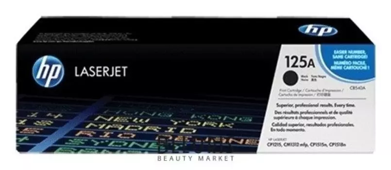 Картридж лазерный Hp (Cb540a) Colorlaserjet Cp1215/cp1515n/cm1312, черный, оригинальный, 2200 стр.