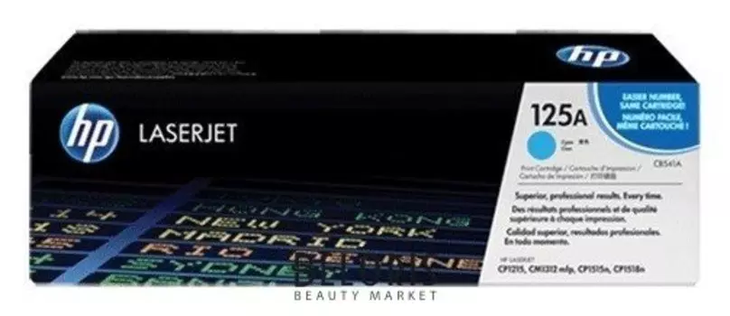 Картридж лазерный Hp (Cb541a) Colorlaserjet Cp1215/cp1515n/cm1312, голубой, оригинальный, 1400 стр.