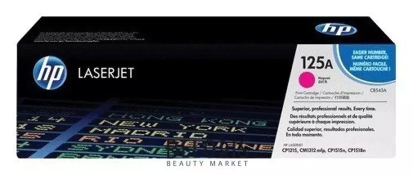 Картридж лазерный Hp (Cb543a) Colorlaserjet Cp1215/cp1515n/cm1312, пурпурный, оригинальный, 1400 стр.