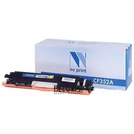 Картридж лазерный Nv Print (Nv-cf352a) для Hp Lj M176n/ M177fw, желтый, ресурс 1000 стр.