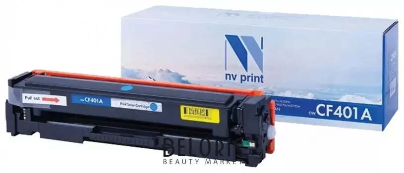 Картридж лазерный Nv Print (Nv-cf401a) для Hp M252dw/m252n/m274n/m277dw/m277n7, голубой, ресурс 1400 стр.
