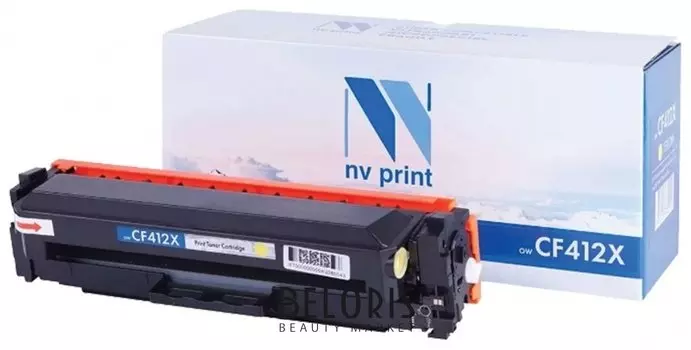 Картридж лазерный Nv Print (Nv-cf412x) для Hp M377dw/m452nw/m477fdn/m477fdw, желтый, ресурс 5000 стр.