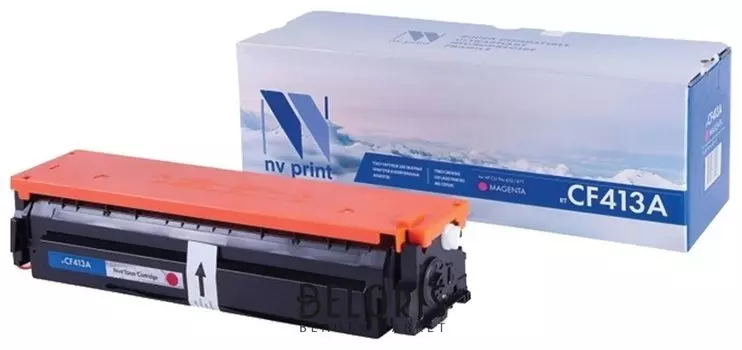 Картридж лазерный Nv Print (Nv-cf413a) для Hp M377dw/m452nw/m477fdn/m477fdw, пурпурный, ресурс 2300 стр.