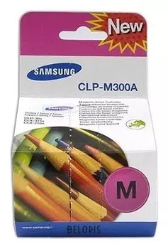 Картридж лазерный Samsung (Clp-m300a) Clp-300 и другие, оригинальный, пурпурный, ресурс 1000 стр.