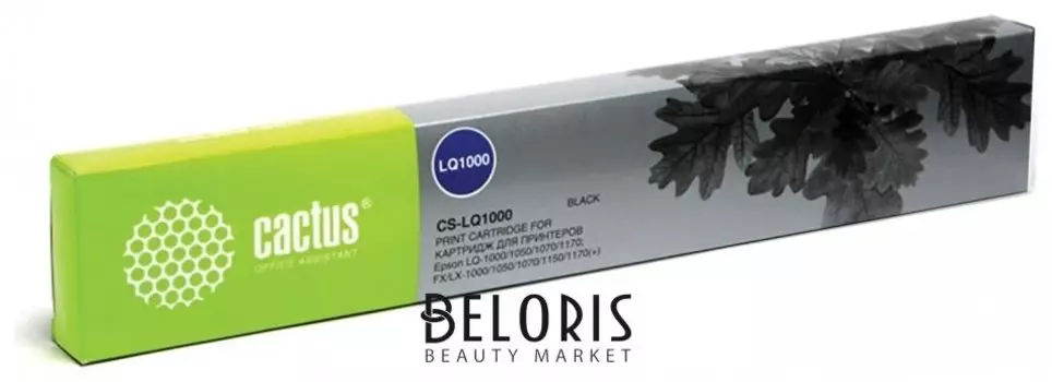 Картридж матричный CACTUS (CS-LQ1000) для EPSON LQ-1000/50/70/1170/LX-1000/50, черный