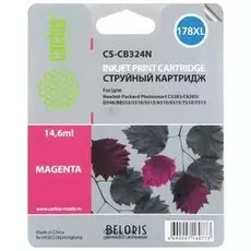 Картридж струйный CACTUS (CS-CB324/N) для HP Photosmart D5400, пурпурный