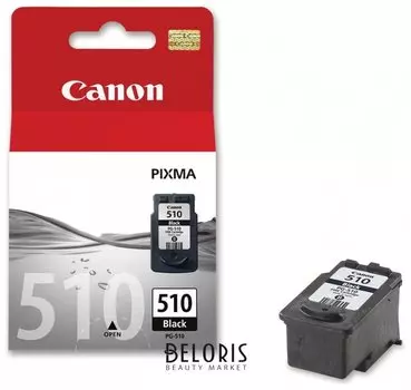 Картридж струйный CANON (PG-510) Pixma MP240/MP260/MP480, черный, оригинальный, ресурс 220 стр.