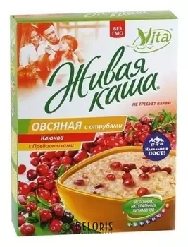 Vita "Живая Каша" овсяная с отрубями и клюква с пребиотиками