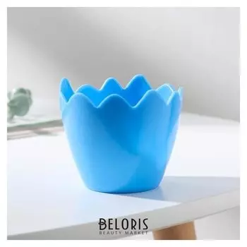 Кашпо 8х6,5 см "Скорлупа", цвет белый