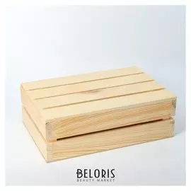 Кашпо деревянное 30×20×10 см