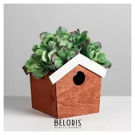 Кашпо-домик «Круг», 13 х 18 х 11 см