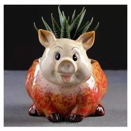 Кашпо керамическое "Поросенок"
