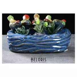 Кашпо керамическое "Птички" 23*16*10см