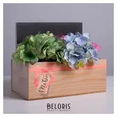 Кашпо с грифельной табличкой «Для тебя» 24,5 х 14,5 х 20 см