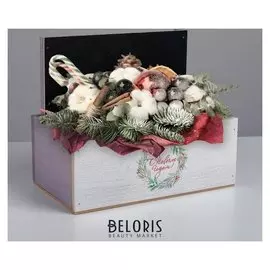Кашпо с грифельной табличкой «Венок», 24.5 × 14.5 × 14.5 см