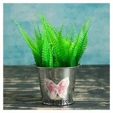 Кашпо-ведерко "Love" 8,5*8,5*7,5см