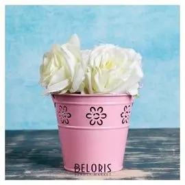 Кашпо-ведерко оцинкованное 9,5*10