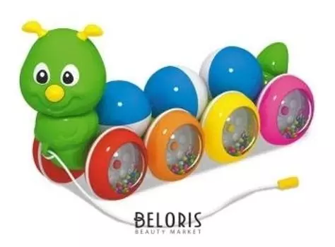 Каталка "Гусеница с шариками"