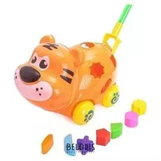 Каталка на палочке "Тигрёнок" с сортером