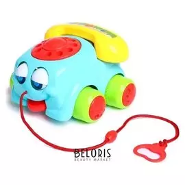 Каталка на веревочке "Весёлый телефончик"