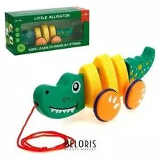 Каталка на верёвке «Крокодил»