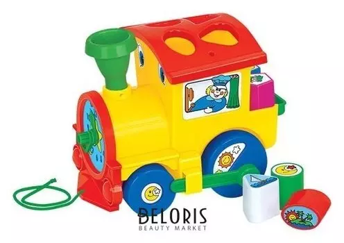 Каталка "Занимательный паровоз"