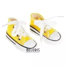 Кеды для кукол, длина подошвы 7,5 см, цвет жёлтый
