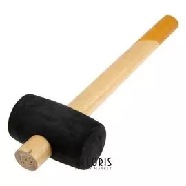 Киянка USP 45331, 340 г, деревянная рукоятка, черная резина, 50 мм