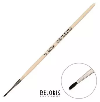 Кисть белка круглая №0 (D-1 мм ; L-5 мм), ручка дерево, Calligrata