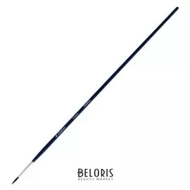 Кисть белка круглая, серия "Байкал" № 3, D-2 мм, L-12 мм (Удлинённая ручка)