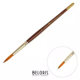 Кисть Decola № 9, синтетика, круглая, D=4.5 мм