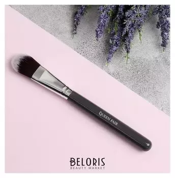 Кисть для макияжа 17 см, цвет серый