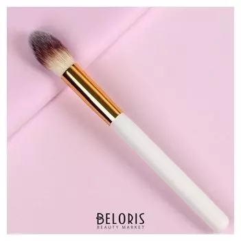 Кисть для макияжа 18 см, цвет белый