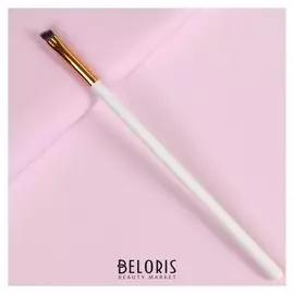 Кисть для макияжа скошенная, 16,5 см, цвет белый