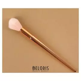 Кисть для макияжа в чехле, 20 см, цвет золотой