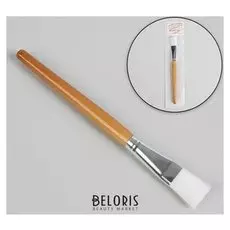 Кисть для масок, 19 см, цвет коричневый