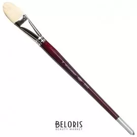 Кисть художественная Koh-i-noor щетина, плоская, №14, длинная ручка, блистер