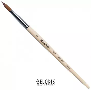 Кисть художественная Roubloff Колонок, круглая, № 6, короткая ручка