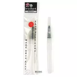 Кисть каллиграфическая, синтетика, круглая, малая, с резервуаром