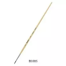 Кисть круглая, белка, Roubloff 1412, № 2, длинная ручка, покрыта лаком