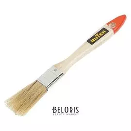 Кисть малярная Rutek "Любитель", натуральная щетина, деревянная ручка, 20 мм