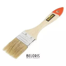 Кисть малярная Rutek "Любитель", натуральная щетина, деревянная ручка, 38 мм