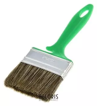 Кисть плоская "Акор", 70х12 мм, ручка пластик, смешанная щетина, для дерева